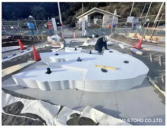 軽量発泡パネル基材設置